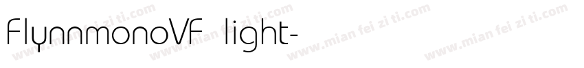 FlynnmonoVF light字体转换